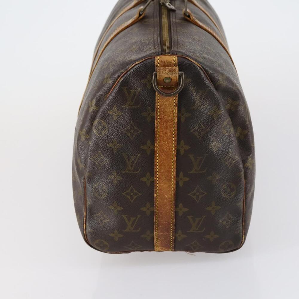 LOUIS VUITTON Monogram Keepall Bandouliere 45 Boston Bag M41418 LV Auth 153159 - Picture 3 of 16